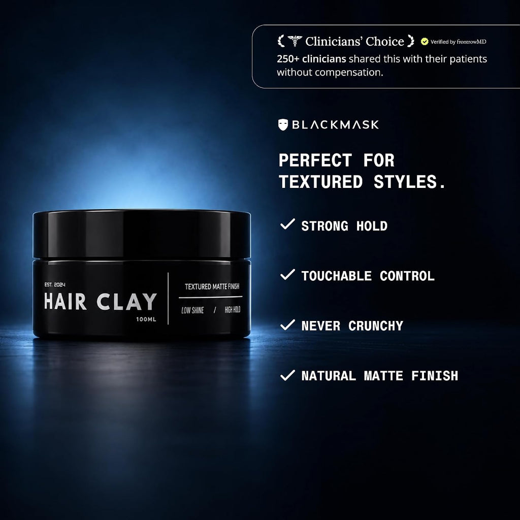 Hair Clay for Men, Strong Hold Hair Styling Clay, 3.52Oz (1 Pack)