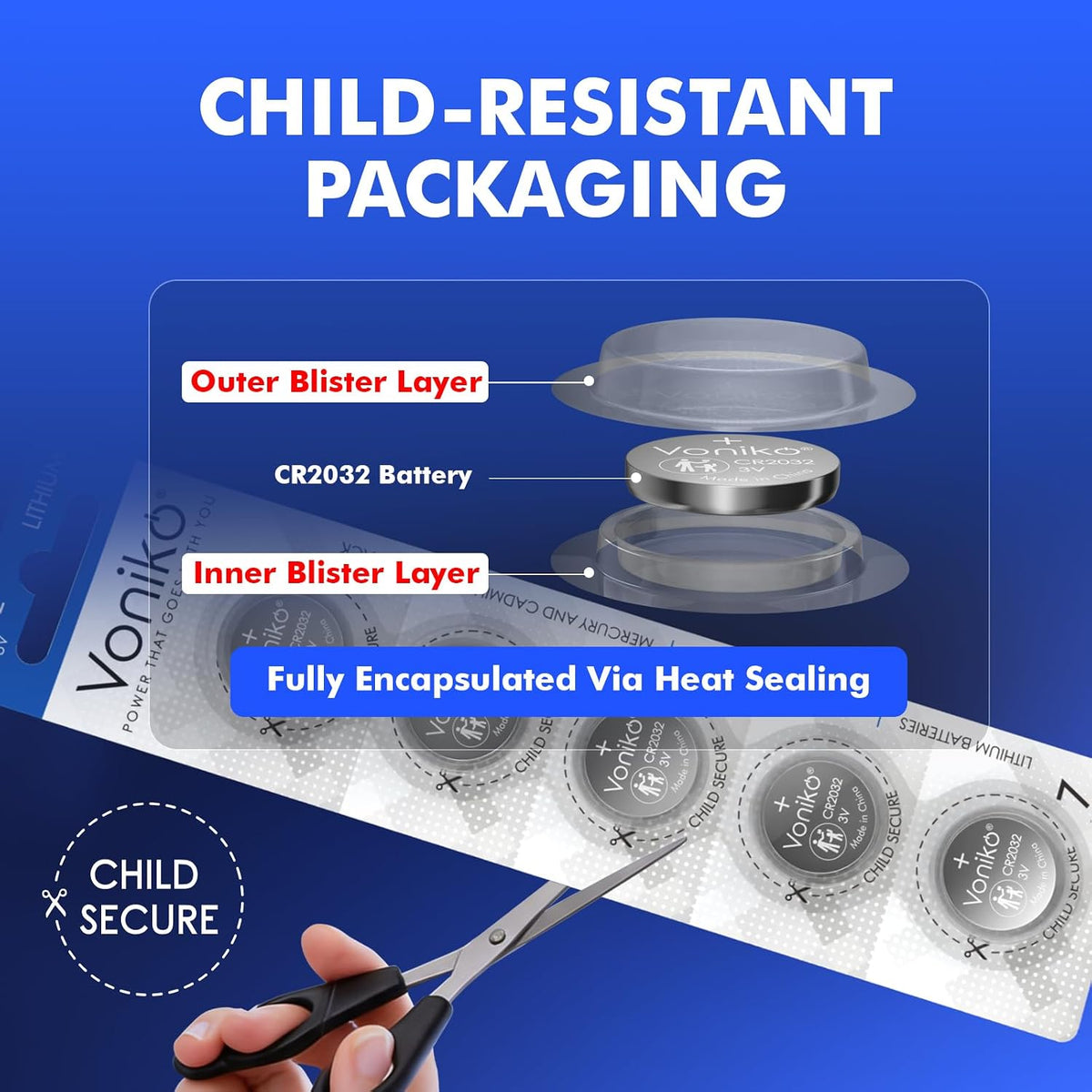 CR2032 Batteries 6 Pack, 3V Lithium Batteries for Airtags