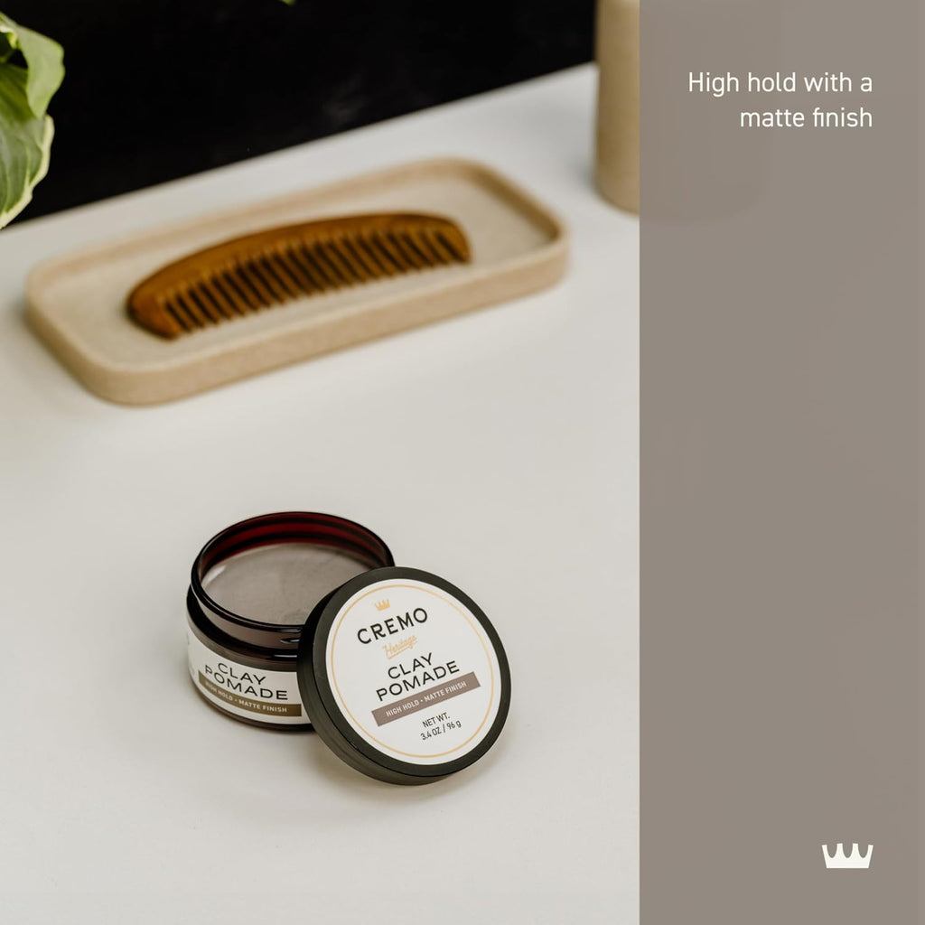 Hair Clay Pomade for Men, High Hold Matte Finish, 3.4 Oz