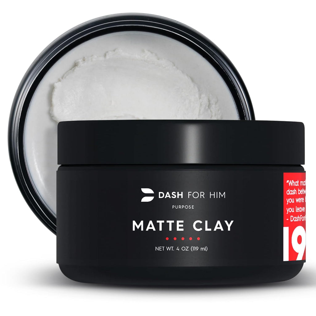 Hair Clay for Men 4Oz - Scented, Medium Hold, Adds Volume & Texture Styling