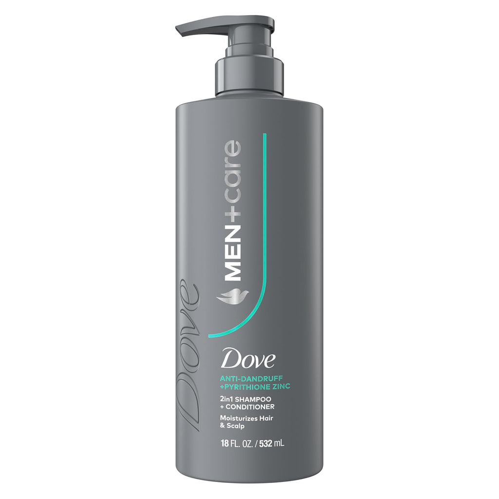 Dove Men Dandruff Defense 2-In-1 Shampoo & Conditioner for Flakes 18Oz