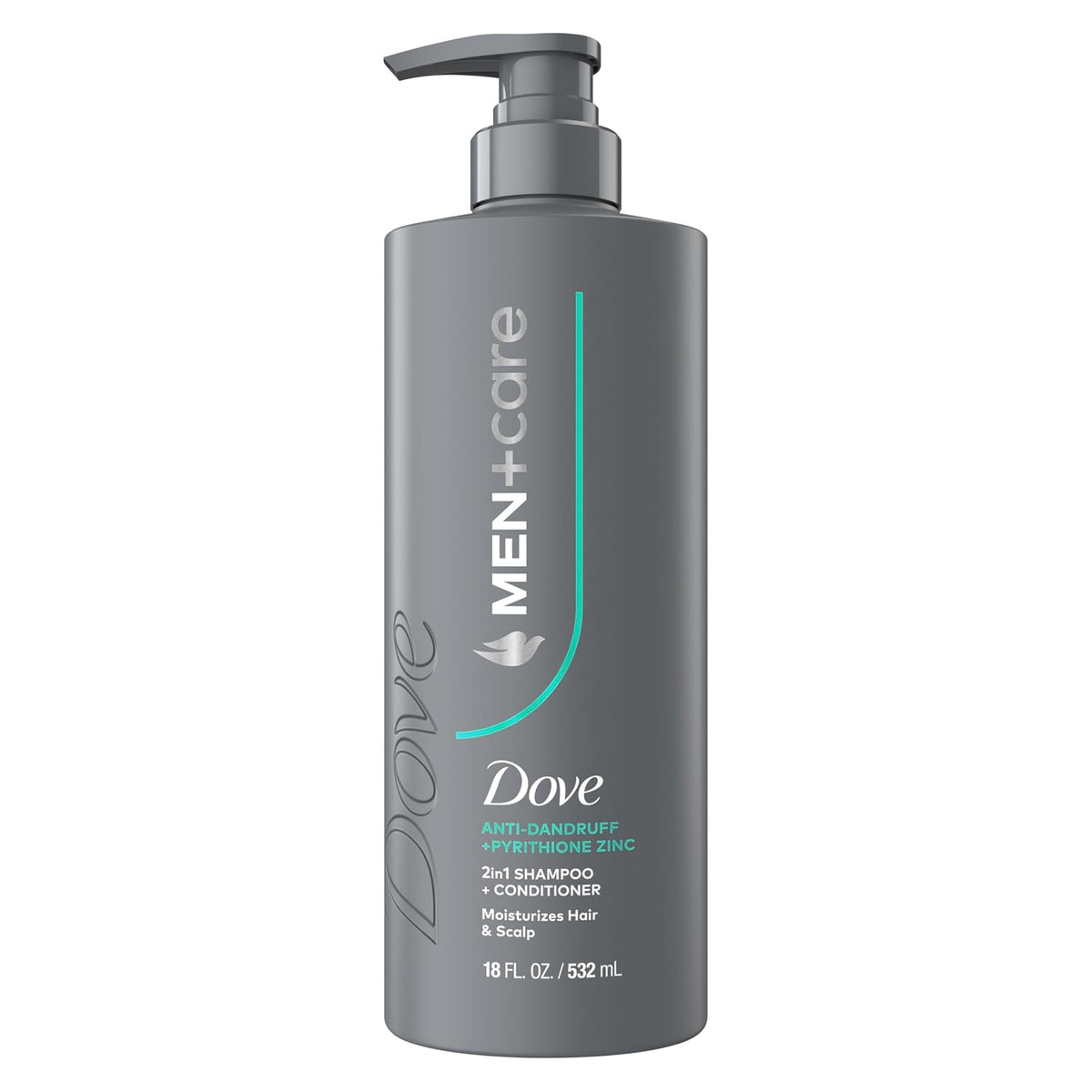Dove Men Dandruff Defense 2-In-1 Shampoo & Conditioner for Flakes 18Oz
