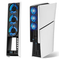 Cooling Fan for PS5 Slim, Upgraded Quiet Cooler Fan with LED Light, for PS5 Slim Console Digital & Discs Edition
