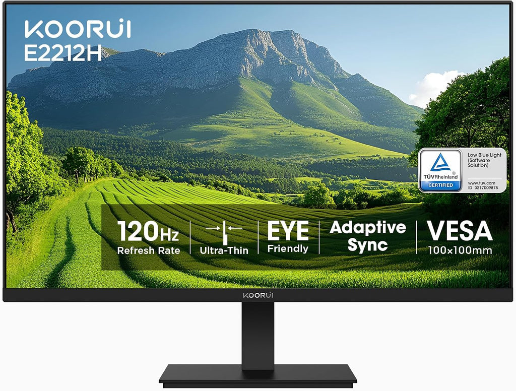 22 Inch Computer Monitor FHD 120Hz VA VESA Low Blue Light, E2212H