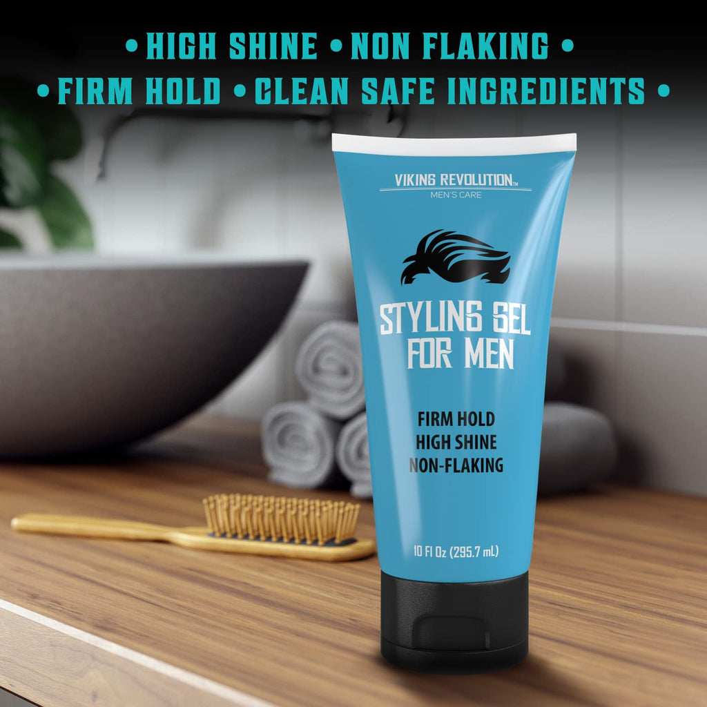 Hair Gel for Men - Strong Hold - 10 Oz