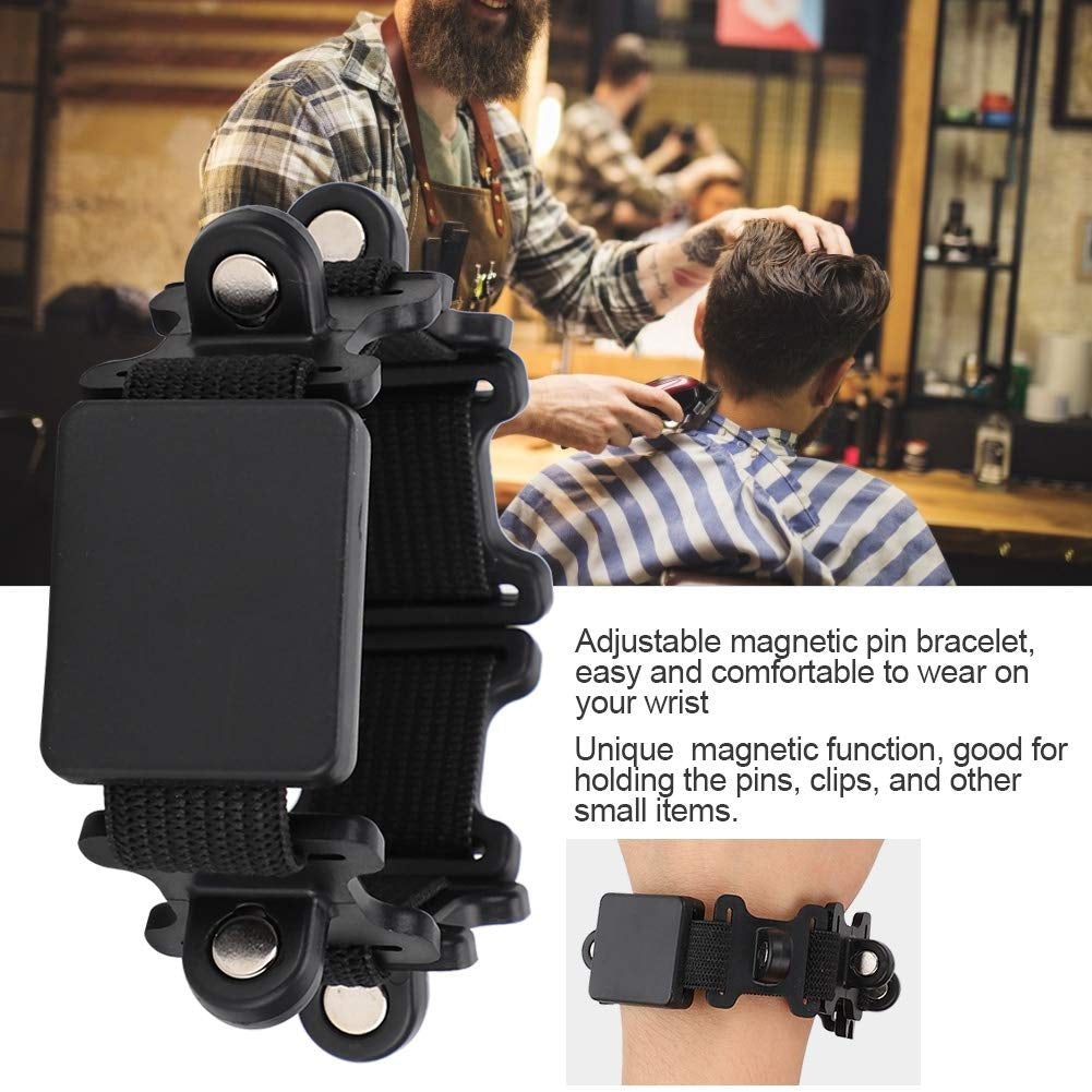 Hair Clips, Hair Pin Bracelet Pin Holder Wristband Hairdressing Styling Salon Barber Tool for Women Man Wrist Clip for Hair Products Hair Product Band