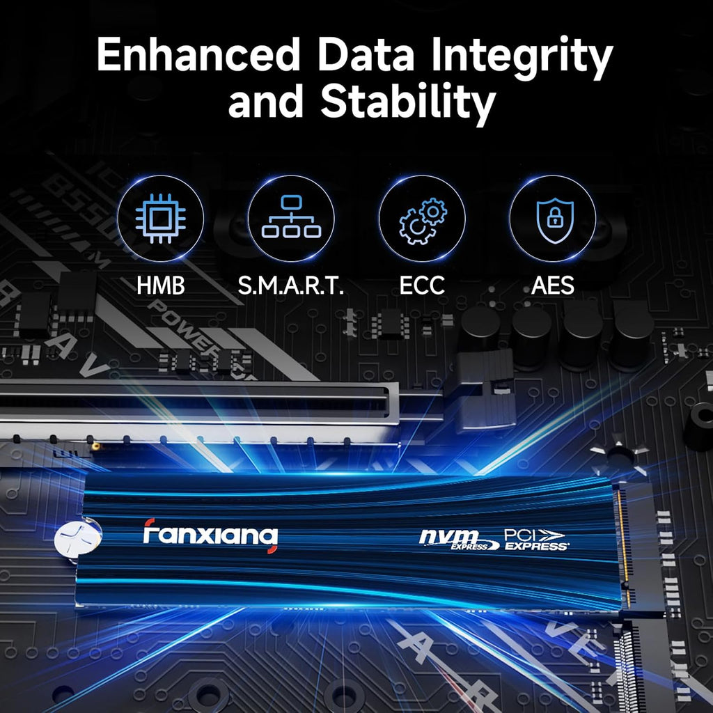 1TB Nvme SSD Pcie Gen 4 Gaming SSD for PS5, up to 7000Mb/S M.2 2280 SSD Compatible with PS5 Storage Expansion, Internal Solid State Drive for Gamers, Professionals, Creators S880E