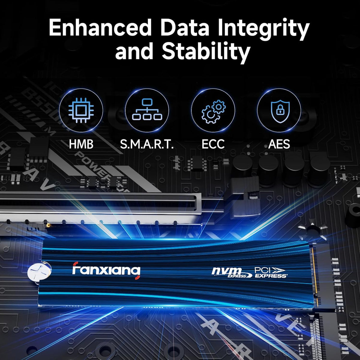 1TB Nvme SSD Pcie Gen 4 Gaming SSD for PS5, up to 7000Mb/S M.2 2280 SSD Compatible with PS5 Storage Expansion, Internal Solid State Drive for Gamers, Professionals, Creators S880E