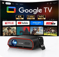 Daytime 4K Projector with Google TV, 2300 ANSI Lumens, HDR10, 38W Dolby Audio, Bright Picture for Home Theater & Outdoor Movie Night, Tof Autofocus, Nfc/Voice Control, HDMI ARC, Wifi 6 Bluetooth