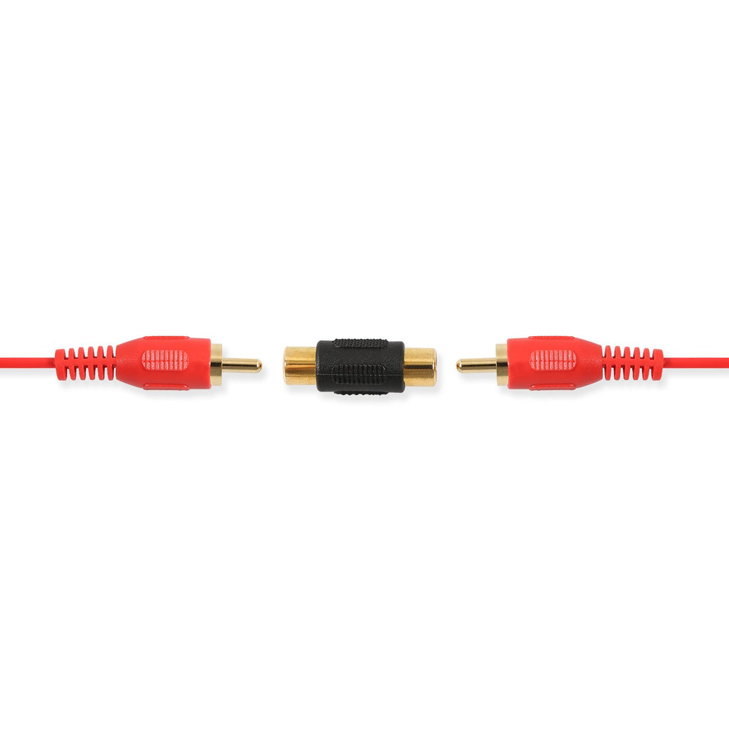 10 Pack RCA Female to Female Coupler Audio Video Gold Adapter