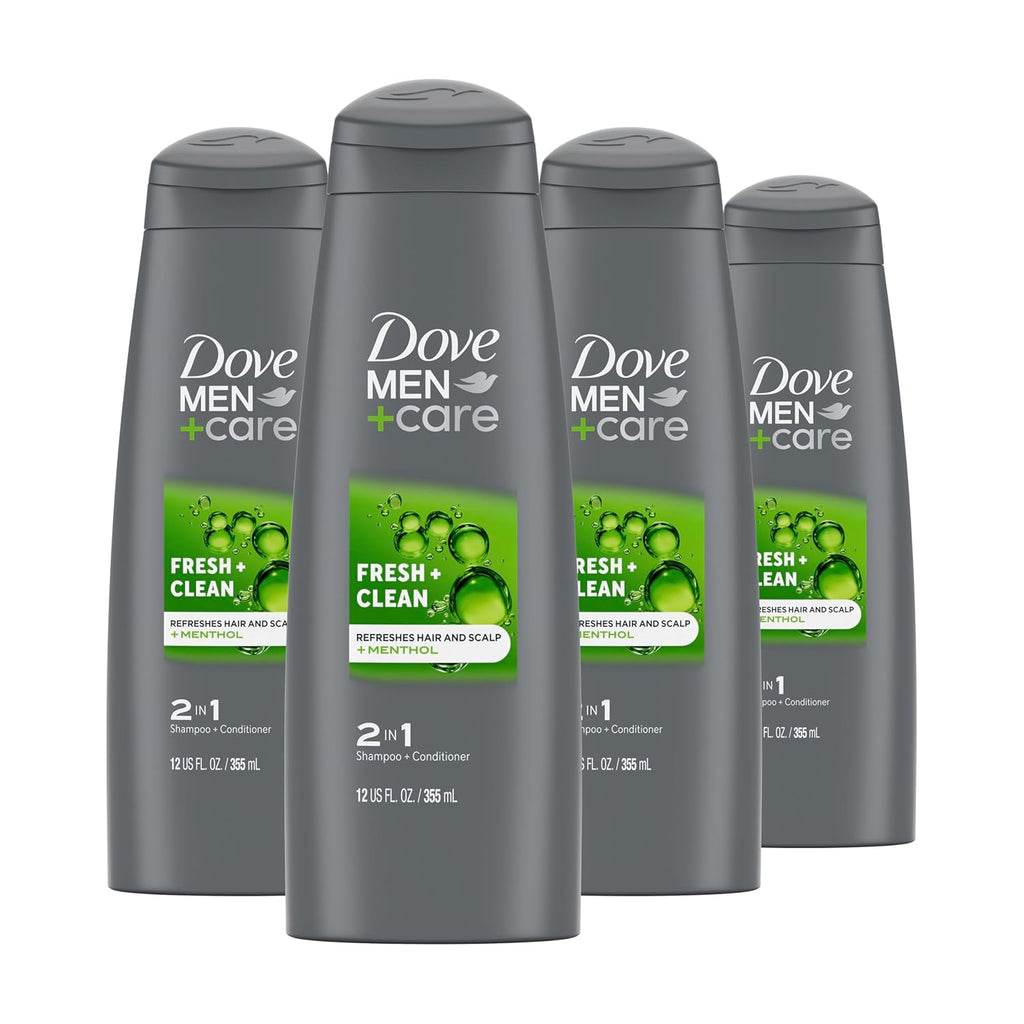 Fortifying 2-In-1 Shampoo and Conditioner Fresh and Clean with Caffeine 4 Count for Everyday Care Helps Strengthen and Nourish Hair 12 Oz