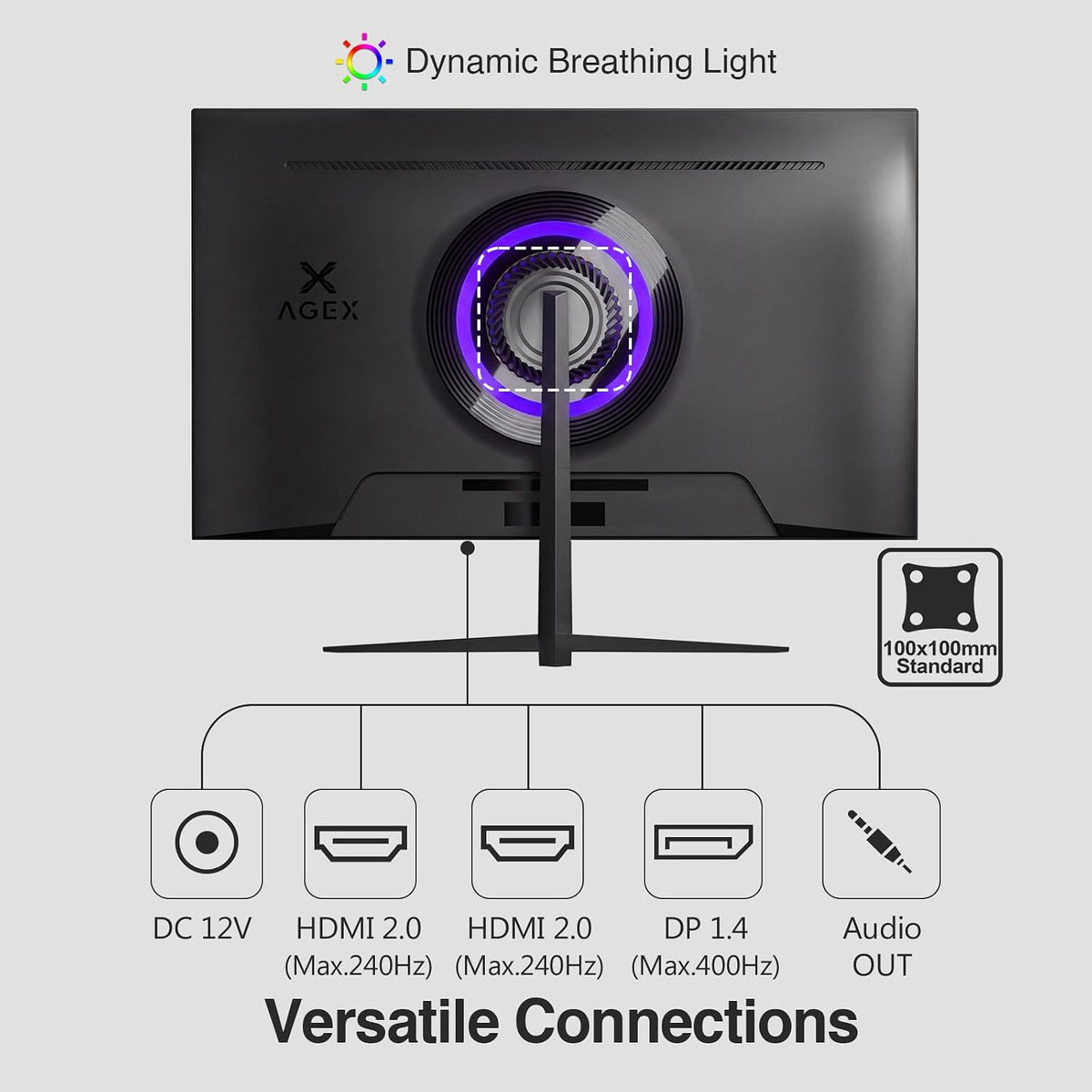 Z-Edge 24.5 Inch 400HZ 300Hz 240Hz Gaming Monitor,Fhd 1080P, MPRT 1Ms