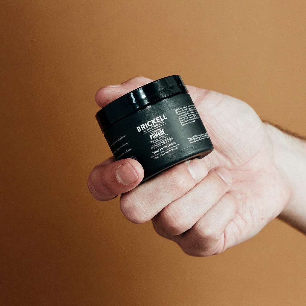 - Hair Pomade for Men, Styling Clay Pomade, Matte Finish & Strong Hold, with Argan Oil, Niacinamide, and Hydrolyzed Protein, 2 Ounces, Scented (Pack of 2)