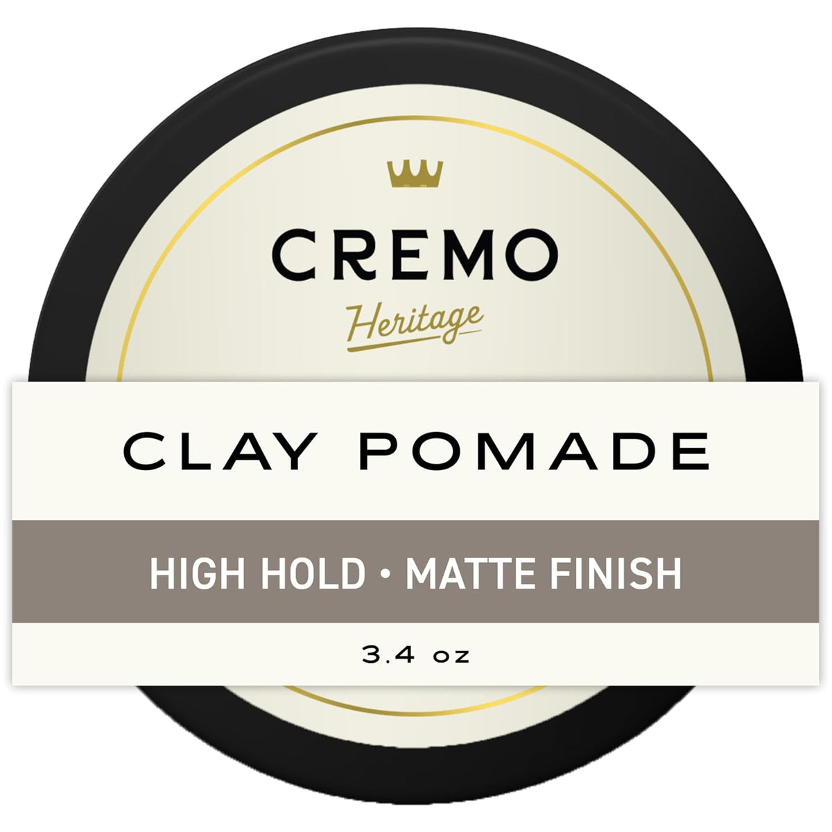Hair Clay Pomade for Men, High Hold Matte Finish, 3.4 Oz