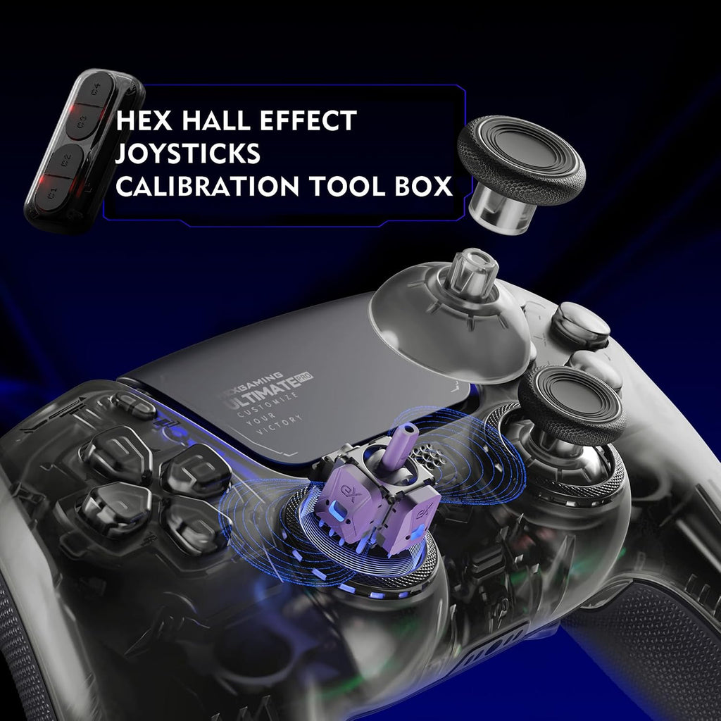 ULTIMATE PRO Controller Compatible with Ps5, Explorer Black