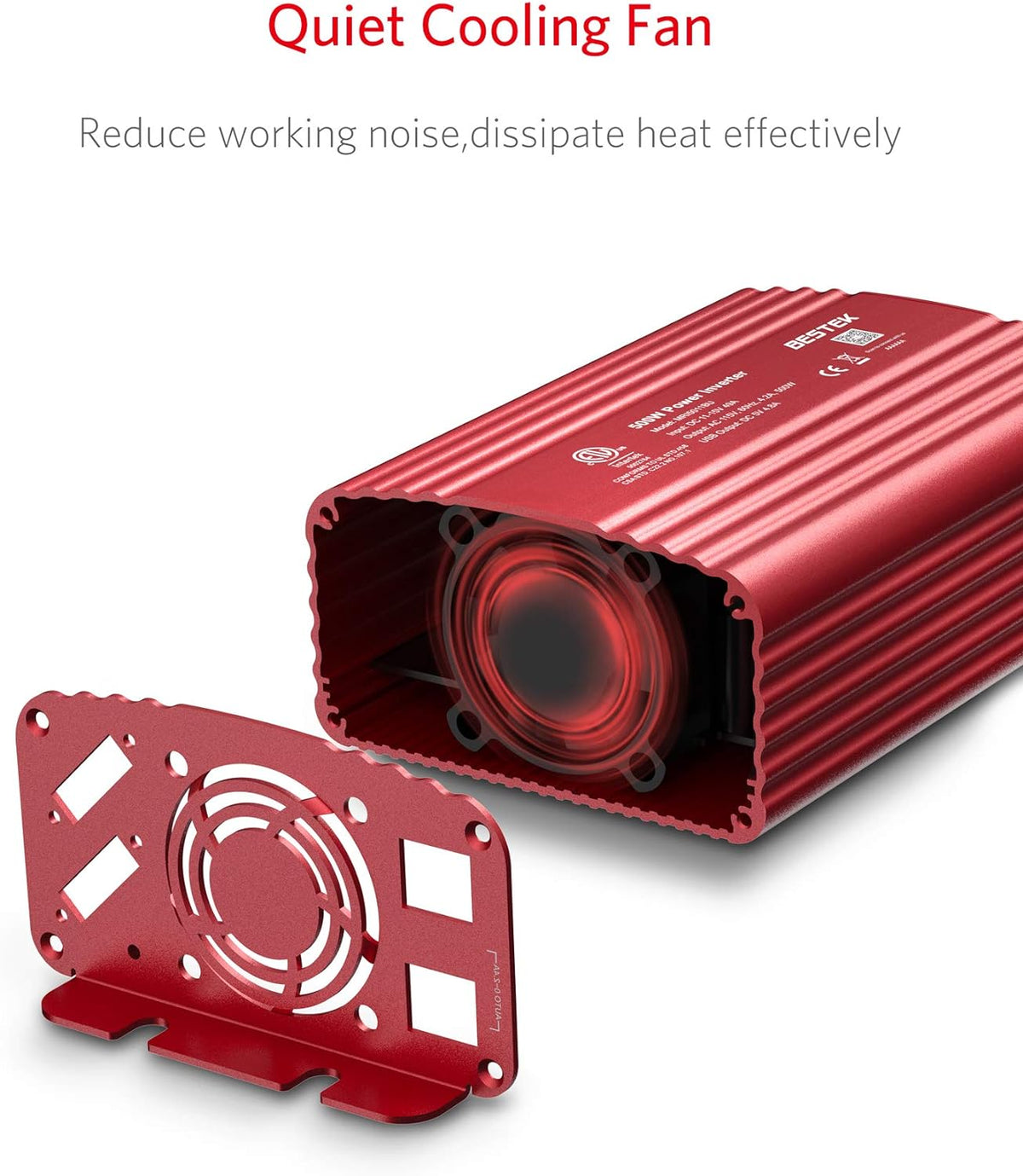 500W Car Power Inverter 12V DC to 110V AC Converter for Vehicles