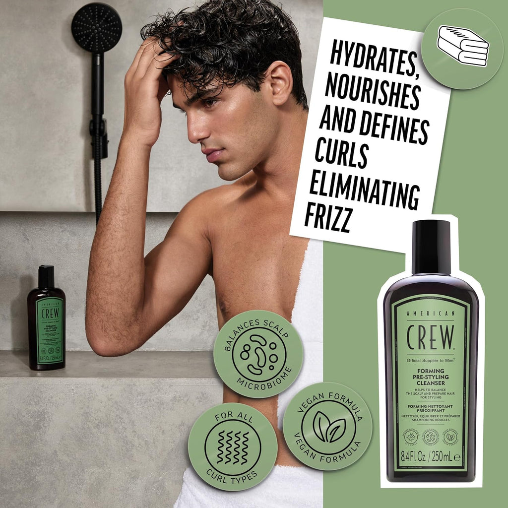 Men'S Forming Pre-Styling Shampoo for Curly Hair, 8.4 Fl Oz