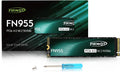FN955 1TB Nvme SSD M.2 2280 Pcie Gen4X4, up to 7300Mb/S, 3D NAND TLC Flash Internal Solid State Drive, Configure SLC Cache, for PS5 Storage Expansion Laptop Desktop