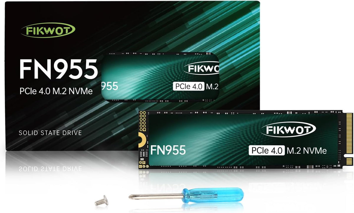 FN955 1TB Nvme SSD M.2 2280 Pcie Gen4X4, up to 7300Mb/S, 3D NAND TLC Flash Internal Solid State Drive, Configure SLC Cache, for PS5 Storage Expansion Laptop Desktop