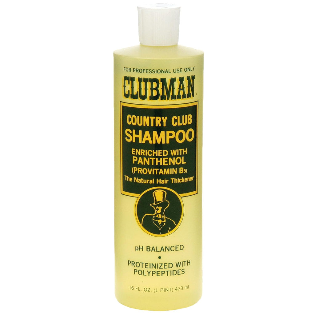 Country Club Shampoo, Enriched with Panthenol, the Natural Hair Thickener, Ph Balanced, Proteinized with Polypeptides, 16 Fl. Oz.