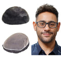 Hair System for Men Real Human Hair Full French Lace Mens Hair System Size 8X10 Inches Mens Toupee #1