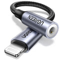 Headphone Adapter for Iphone Lightning to 3.5Mm Mfi Certified, Grey