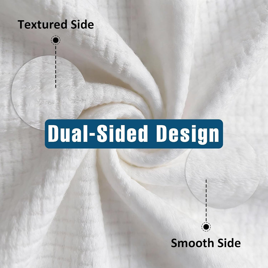 Disposable Face Towels XL, Ultra Soft & Absorbent, 50 Count | 10" X 12", Sensitive Skin Friendly, Skin Soothing, Redness Care, Biodegradable, Facial Towels for Makeup Removal & Cleansing