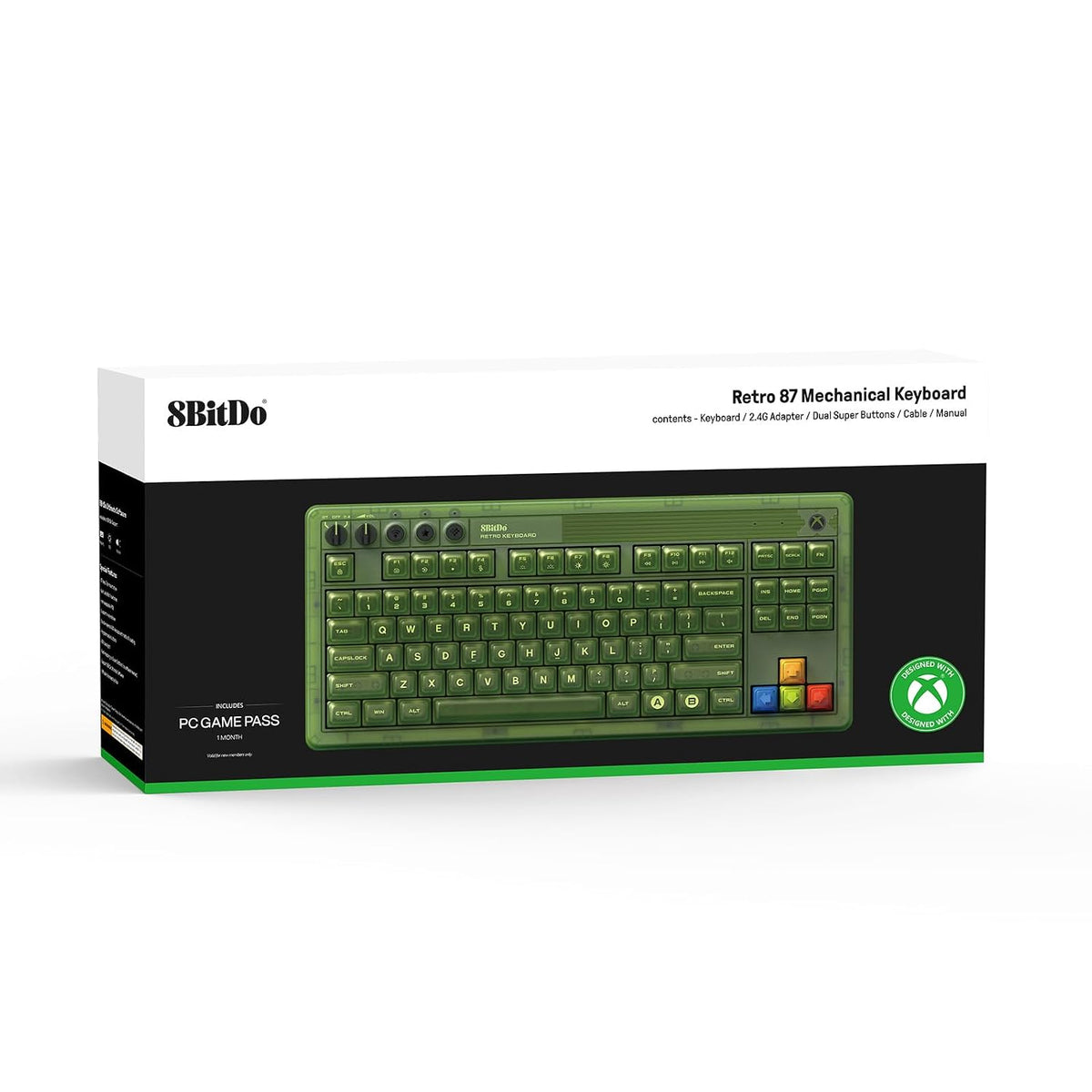 Retro 87 Mechanical Keyboard for Windows and Android, Xbox Edition