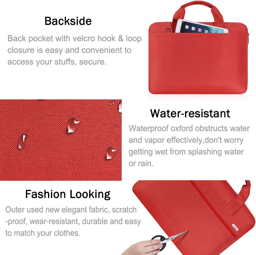 Laptop Sleeve Bag 17-17.3'' Carrying Case, 360 Deg. Protective Bag Compatible with Razer Blade Pro 17, Lenovo Asus Acer Dell Hp Notebook with Shoulder Strap for Women Girls Men Boys, Waterproof