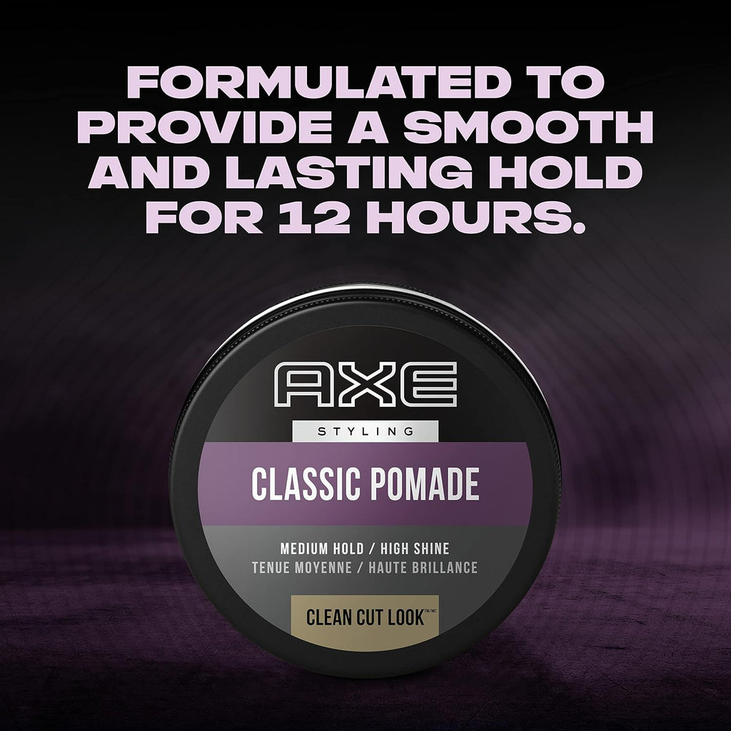 Pomade: Medium Hold and Natural Finish for Easy Styling, 2.64Oz (2 Count)