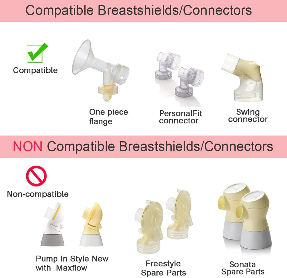 Pump in Style Tubing X4, Spare and Replacement Tubing Compatible with Medela Older Pump in Style Advanced Breast Pump - BPA Free (4 Pc)