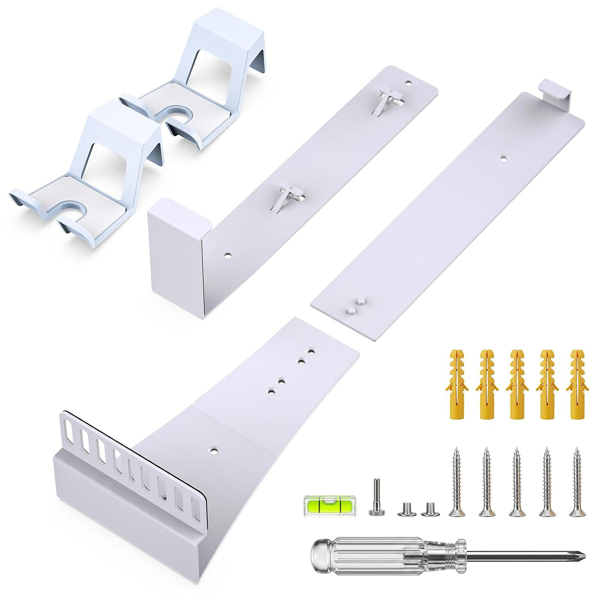 Wall Mount for PS5/PS5 Slim/Ps5 Pro Console-, Sturdy Metal Bracket Compatible with All Playstation 5 Models(Digital and Disc),+1Controller Headphone Holder, Sturdy and Not Fall Off,White