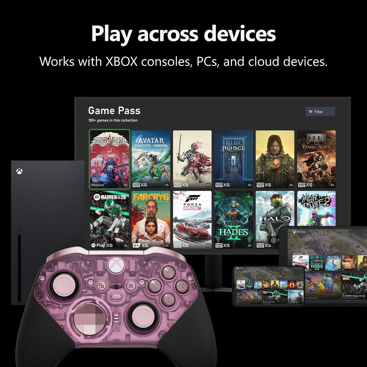 Xbox Wireless Gaming Controller | Elite Series 2 Core | Translucent Pink