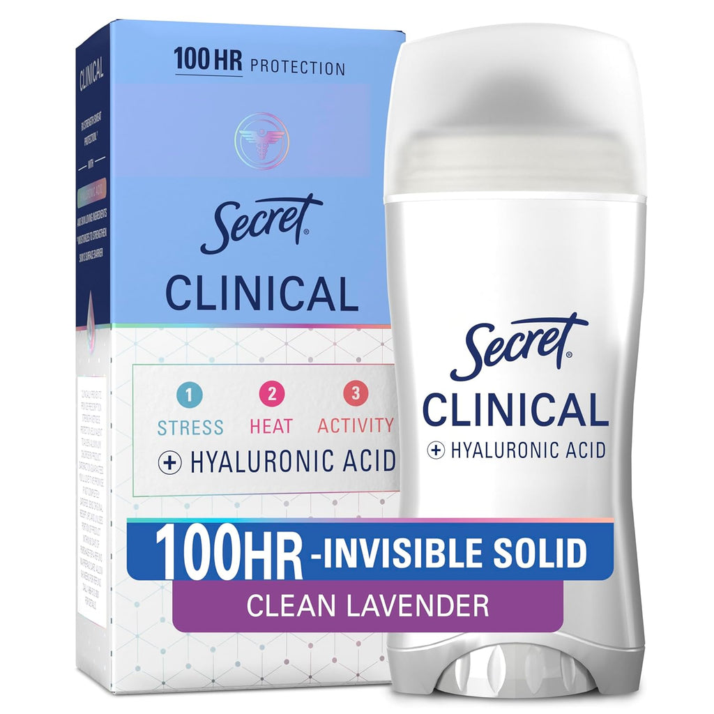Clinical Antiperspirant Deodorant for Women, Clean Lavender, 2.6 Oz