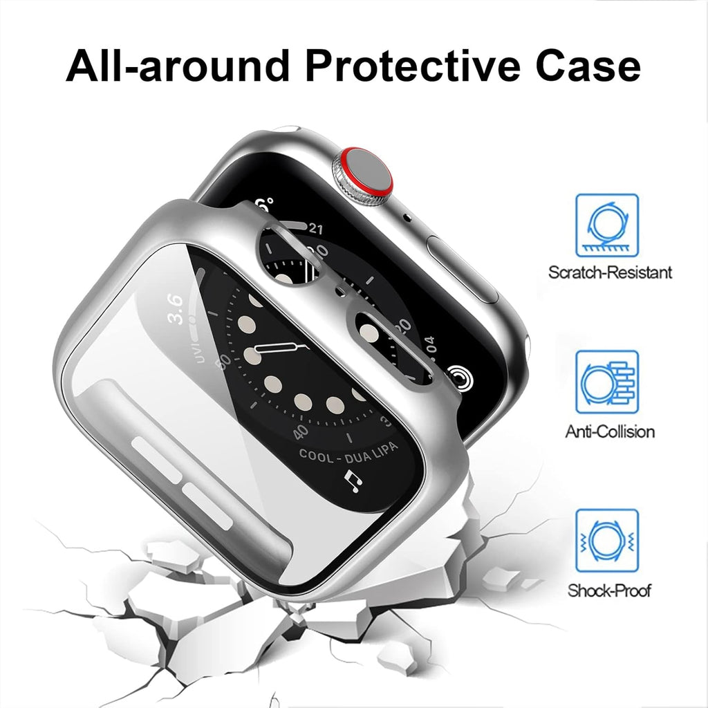 For Apple Watch Series 9/8/7 41Mm Screen Protector Case 12 Pack
