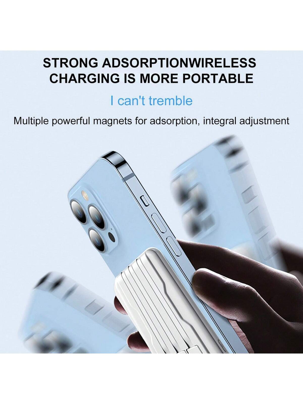 5000Mah Magnetic Portable Charger, Wireless Power Bank Built-In 3 Cables, 10000Mah Battery Pack Compatible with Iphone 16/15/14/13/12 Series and for Airpods 1/2/Pro and More