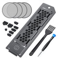 Premium Cooling and Dust Filter Kit for PS5 Pro & PS5 Slim - Includes M.2 SSD Dust Cover, Fan Dust Covers and Silicone Plugs, Improves PS5 Heat Ventilation and Durability
