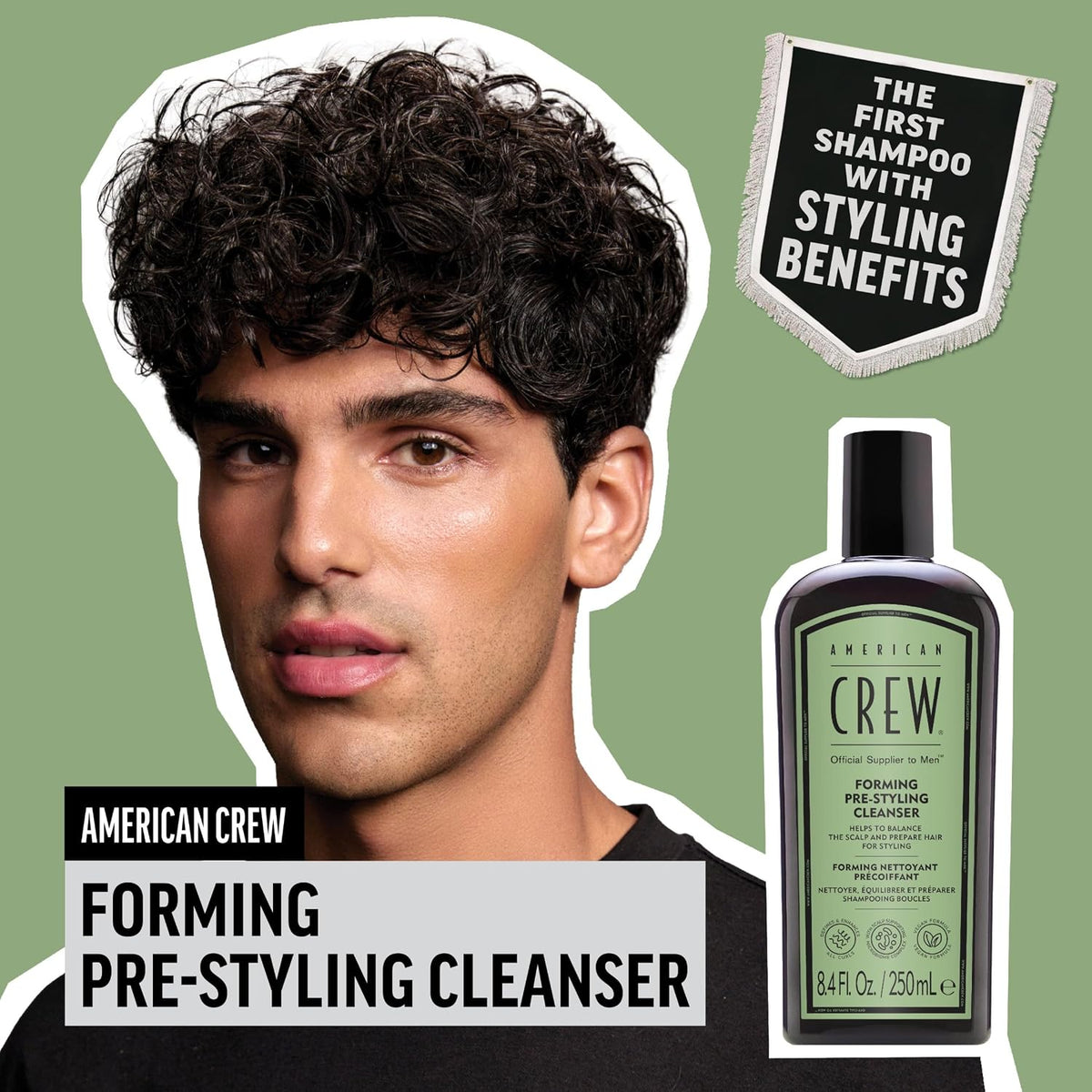 Men'S Forming Pre-Styling Shampoo for Curly Hair, 8.4 Fl Oz