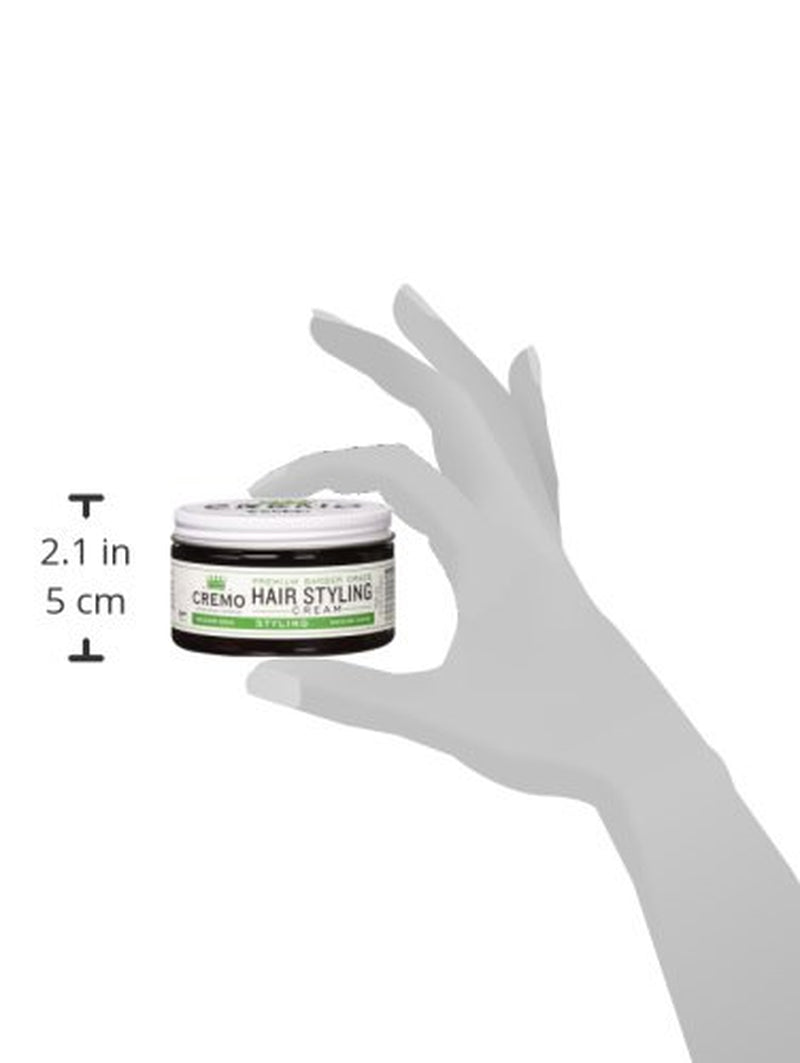 Hair Styling Cream, Barber Grade, Medium Hold, Medium Shine Hair Products, 4 Ounce (Pack of 12)
