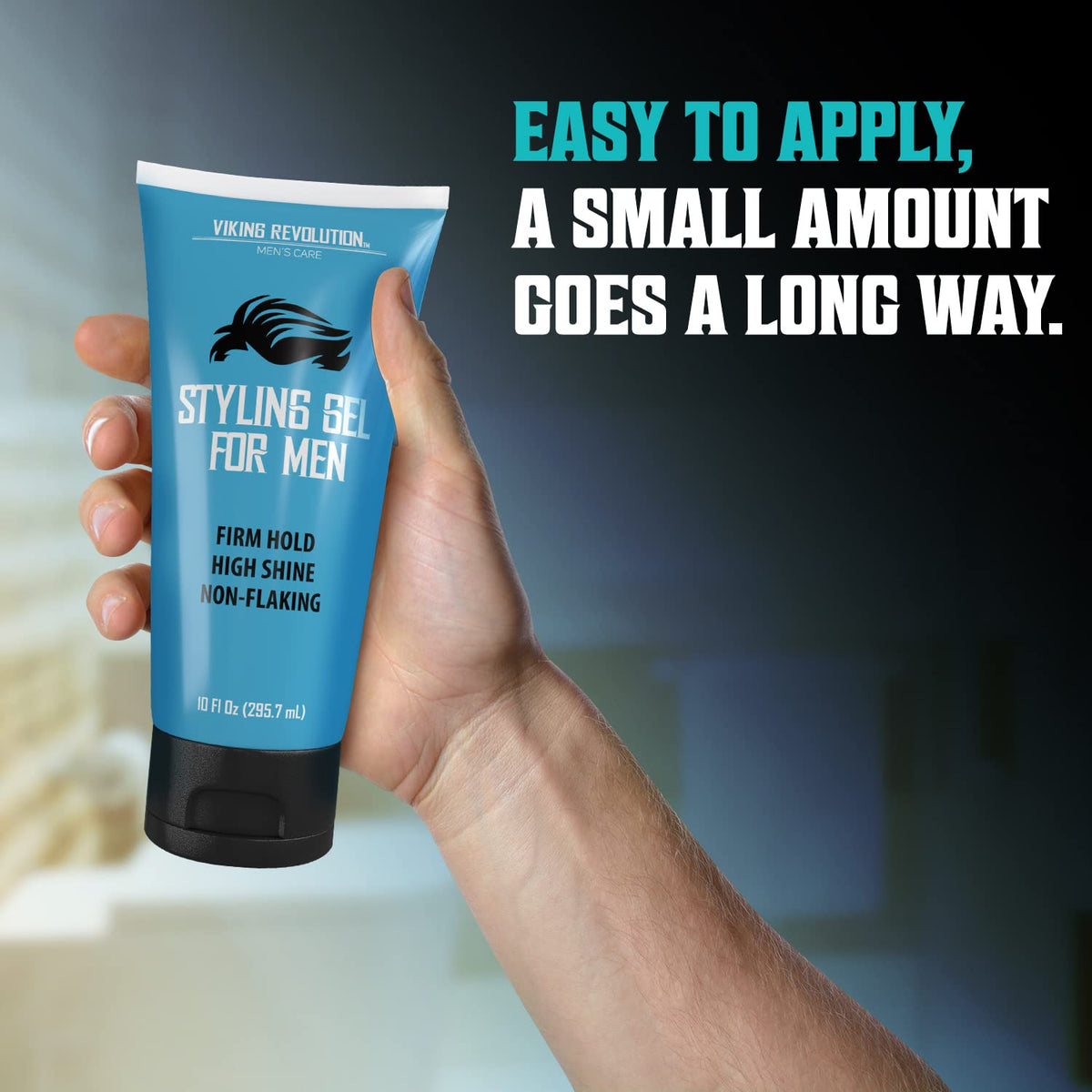 Hair Gel for Men - Strong Hold - 10 Oz