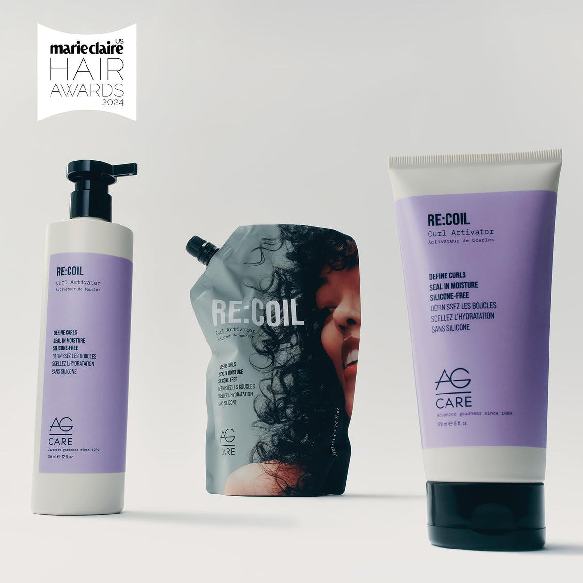Re:Coil Curl Activator Curl Cream with Keratin Amino Acids - Ultra-Nourishing Curly Hair Cream for Defined, Healthy Curls, 6 Fl Oz