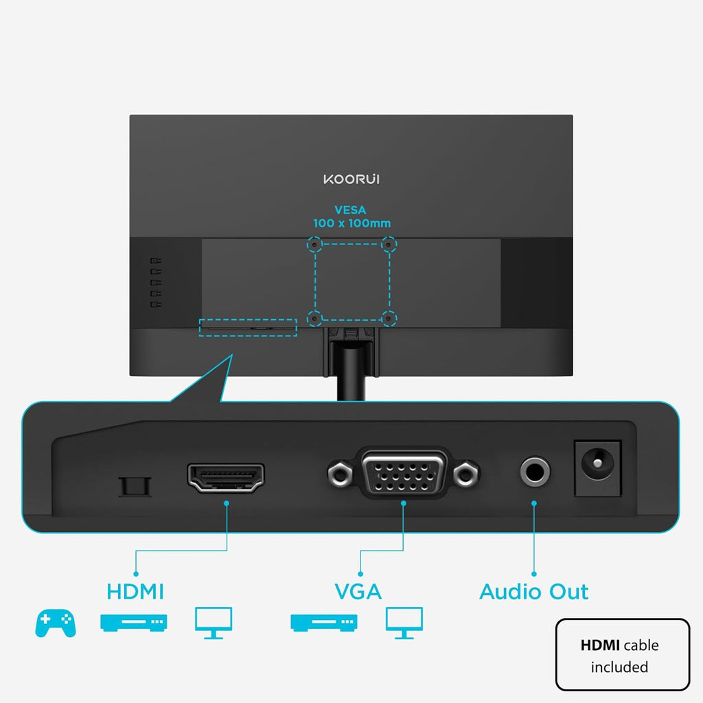 22 Inch Computer Monitor FHD 120Hz VA VESA Low Blue Light, E2212H
