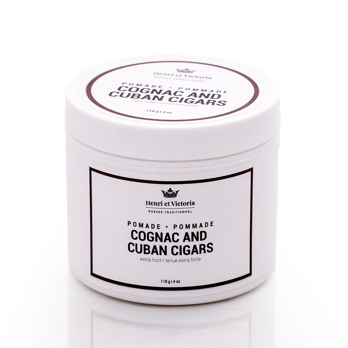 Cognac and Cuban Cigar Hair Pomade for Men Strong Hold and Medium Shine - Water-Based Hair Styling Pomade, Adds Texture and Thickness, Easy to Wash Out - All Day Hold for All Hair Styles - 118G 4Oz