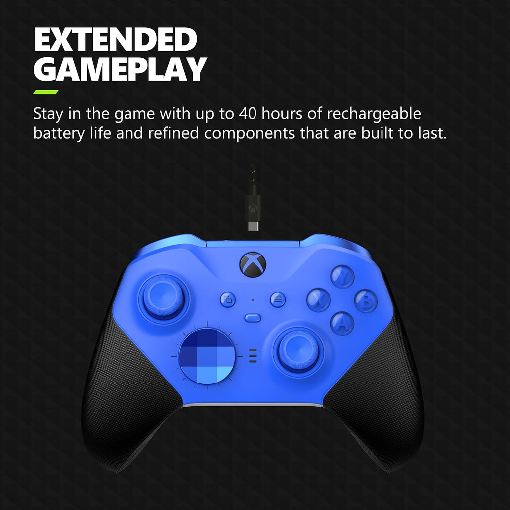 Xbox Elite Series 2 Core Wireless Gaming Controller – Blue Series X|S, One, Windows PC, Android, and Ios