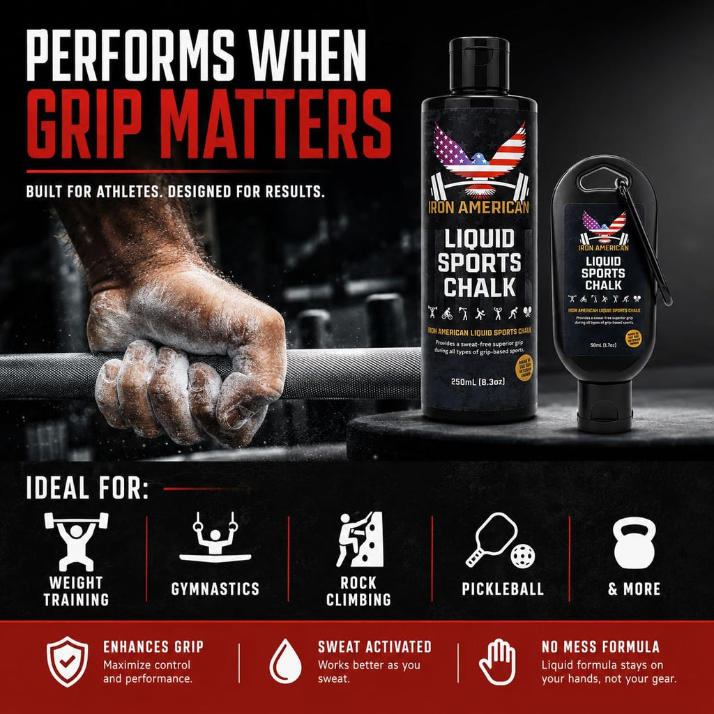 Gym Chalk for Lifting, Climbing, Gymnastics: Liquid, Clear, Powder, Block