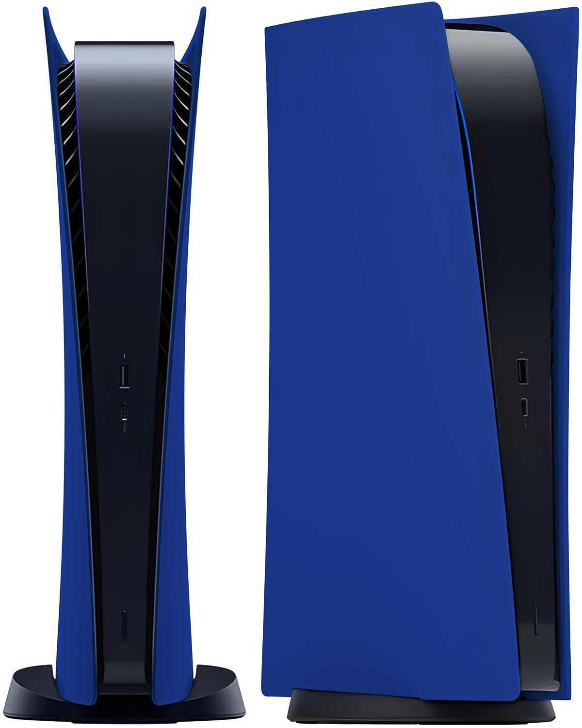 Faceplate for PS5 Digital Edition, Anti-Scratch Dustproof Plates Replacement Cover Skin Accessories Compatible with PS5 Console Digital Edition, Blue, 2020 Standard Version