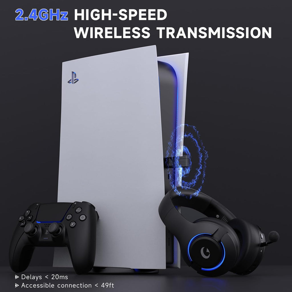 Wireless PS5 Headset 5.0 Surround Sound