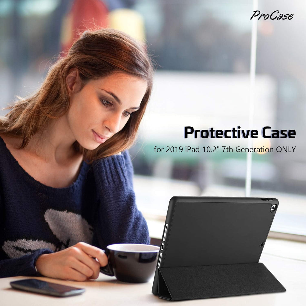 Smart Case for Ipad 10.2" 9Th/8Th/7Th Gen, Black