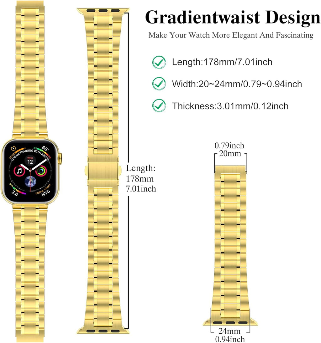 Stainless Steel Bands for Apple Watch 45Mm 44Mm 42Mm(Series 3/2/1)