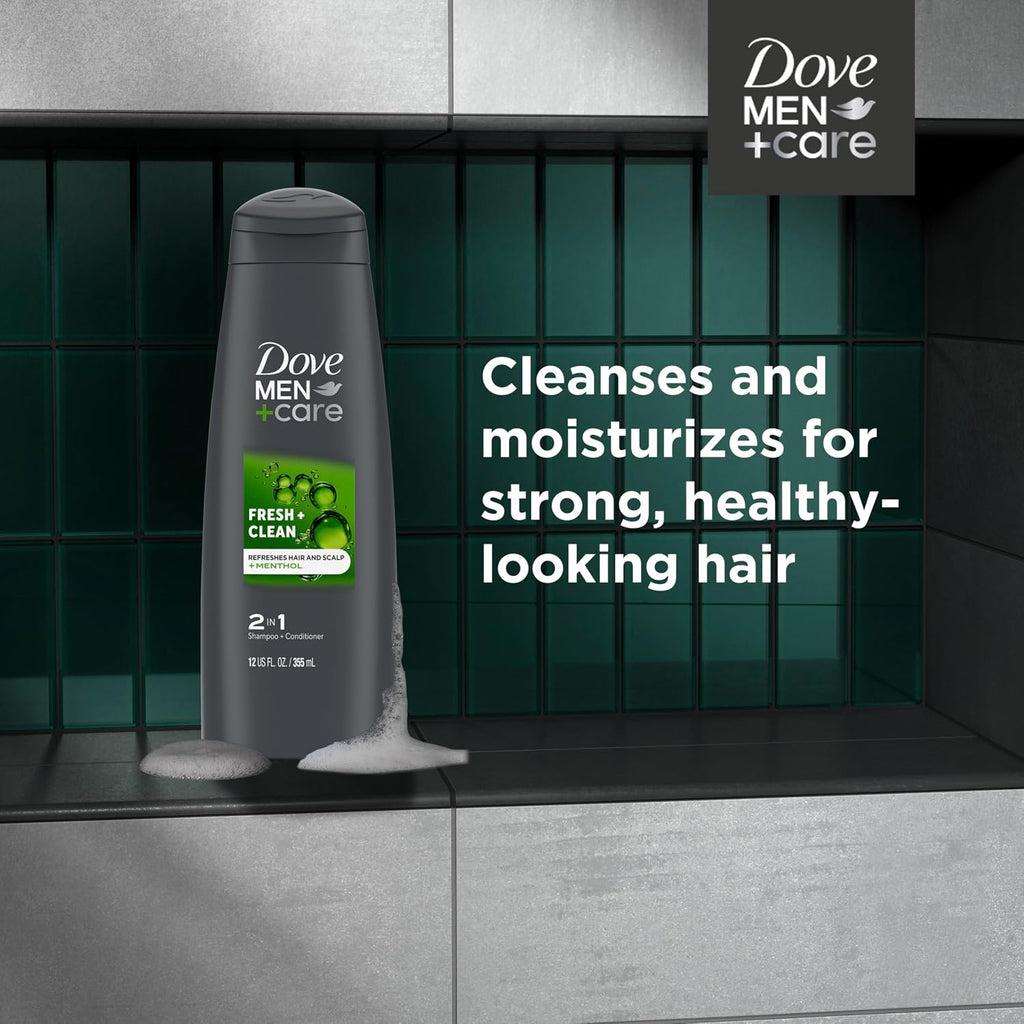 Fortifying 2-In-1 Shampoo and Conditioner Fresh and Clean with Caffeine 4 Count for Everyday Care Helps Strengthen and Nourish Hair 12 Oz